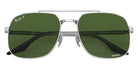 Ray-Ban® RB3699 RB3699 003/P1 59 Sunglasses - Black On Transparent