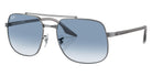 Ray-Ban® RB3699 RB3699 004/3F 59 Sunglasses - Gray On Transparent