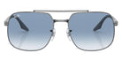 Ray-Ban® RB3699 RB3699 004/3F 59 Sunglasses - Gray On Transparent