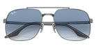 Ray-Ban® RB3699 RB3699 004/3F 59 Sunglasses - Gray On Transparent