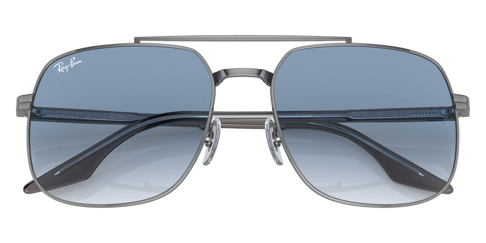 Ray-Ban® RB3699 RB3699 004/3F 59 Sunglasses - Gray On Transparent