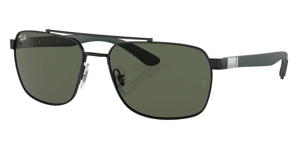 Ray-Ban® RB3701 RB3701 002/71 59 Sunglasses - Green