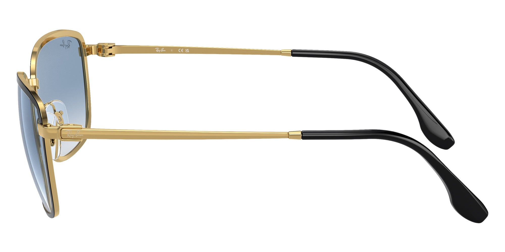 Ray-Ban® RB3705 RB3705 90003F 57 Sunglasses - Gold