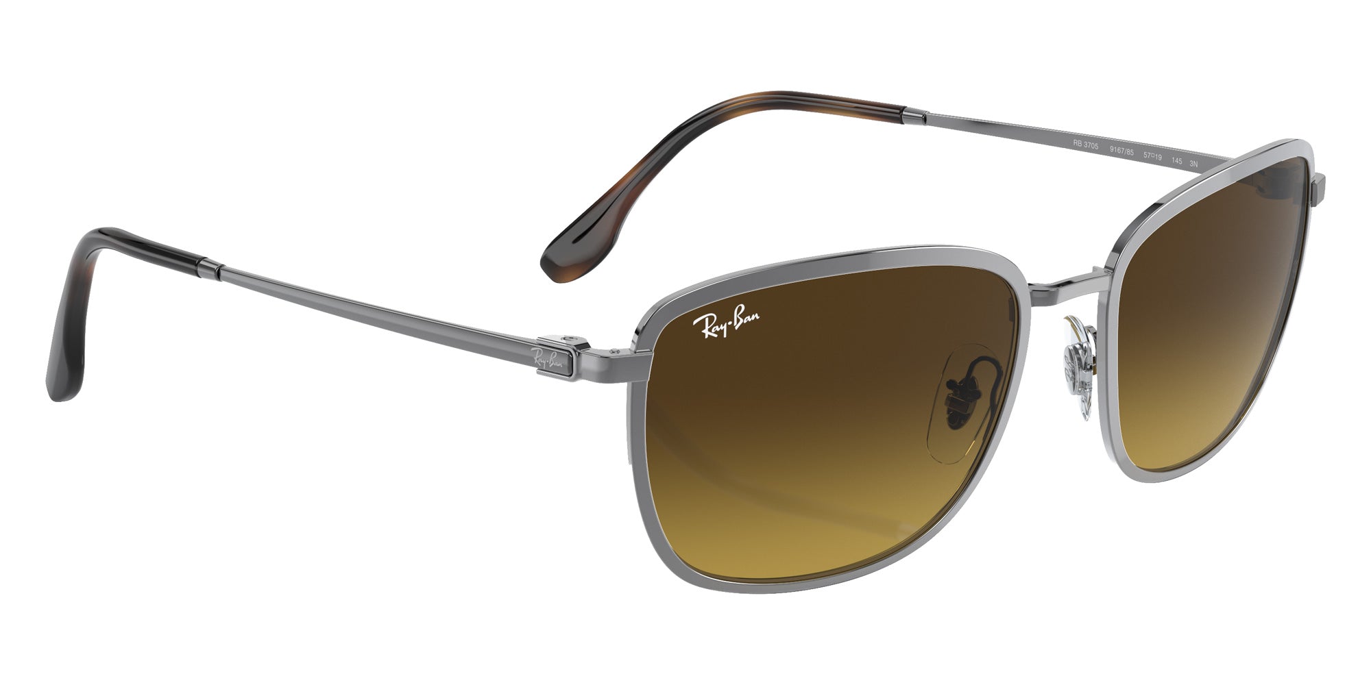 Ray-Ban® RB3705 RB3705 916785 60 Sunglasses - Gunmetal
