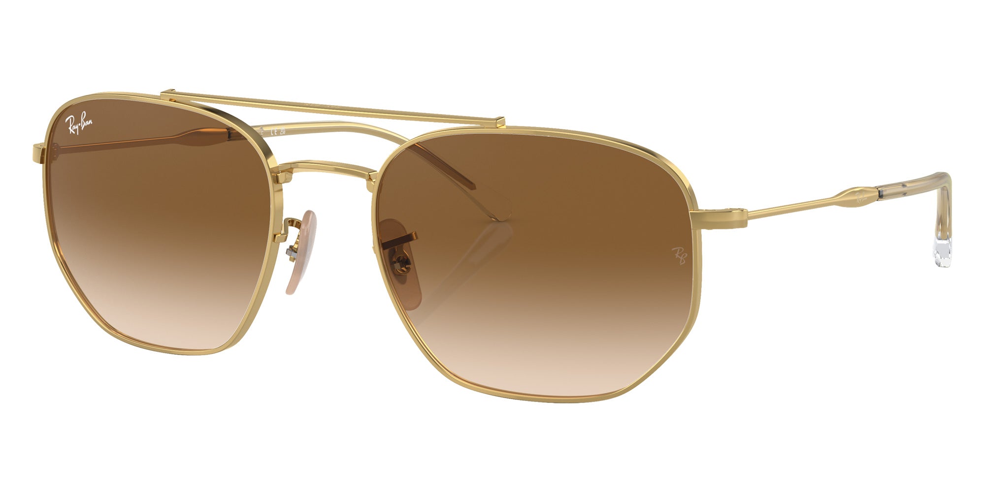Ray-Ban® RB3707 RB3707 001/51 57 Sunglasses - Arista Gold