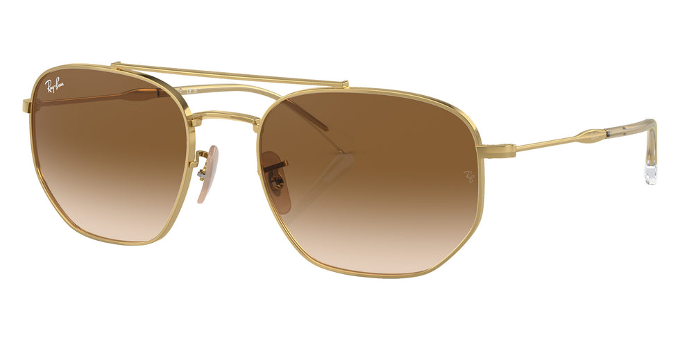 Ray-Ban® RB3707 RB3707 001/51 57 Sunglasses - Arista Gold