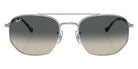 Ray-Ban® RB3707 RB3707 003/71 57 Sunglasses - Silver