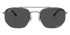 Ray-Ban® RB3707 RB3707 004/K8 57 Sunglasses - Gunmetal