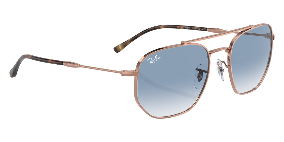 Ray-Ban® RB3707 RB3707 92023F 54 Sunglasses - Rose Gold