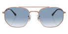 Ray-Ban® RB3707 RB3707 92023F 54 Sunglasses - Rose Gold