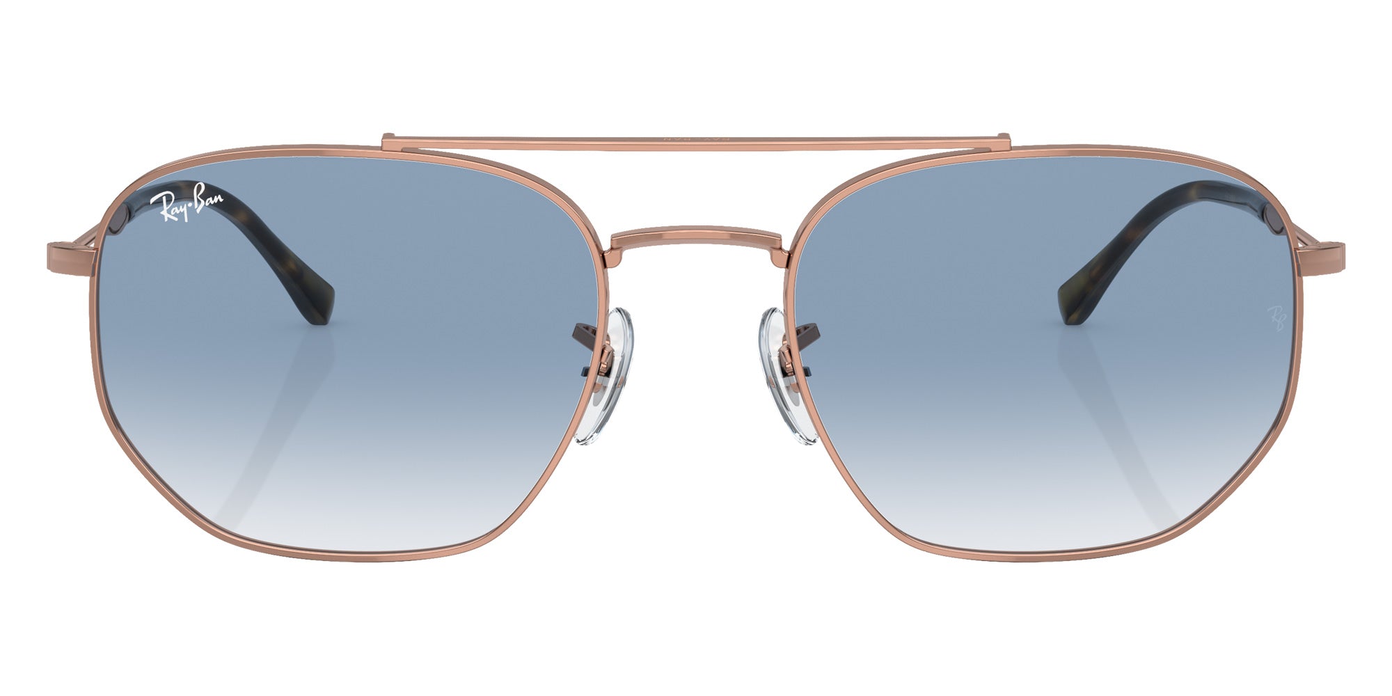 Ray-Ban® RB3707 RB3707 92023F 54 Sunglasses - Rose Gold