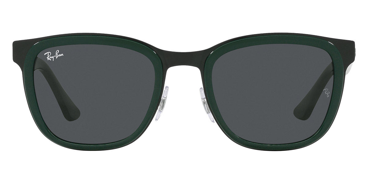 Ray-Ban® CLYDE 0RB3709 RB3709 002/87 53 - Green on Black with Dark Gray lenses Sunglasses