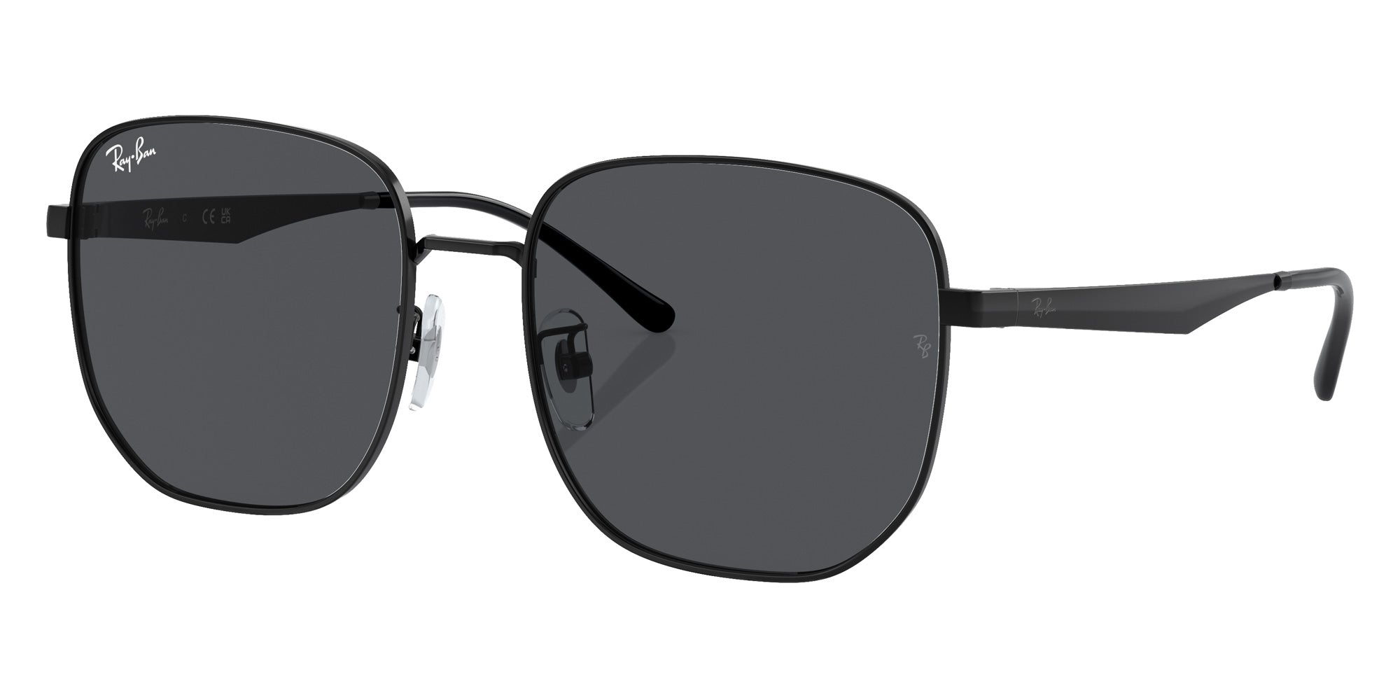Ray-Ban® RB3713D RB3713D 002/87 57 Sunglasses - Black