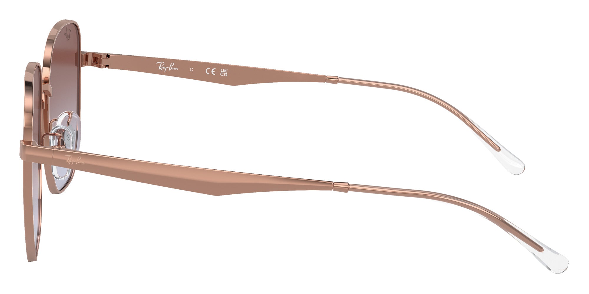 Ray-Ban® RB3713D RB3713D 9202I8 57 Sunglasses - Rose Gold