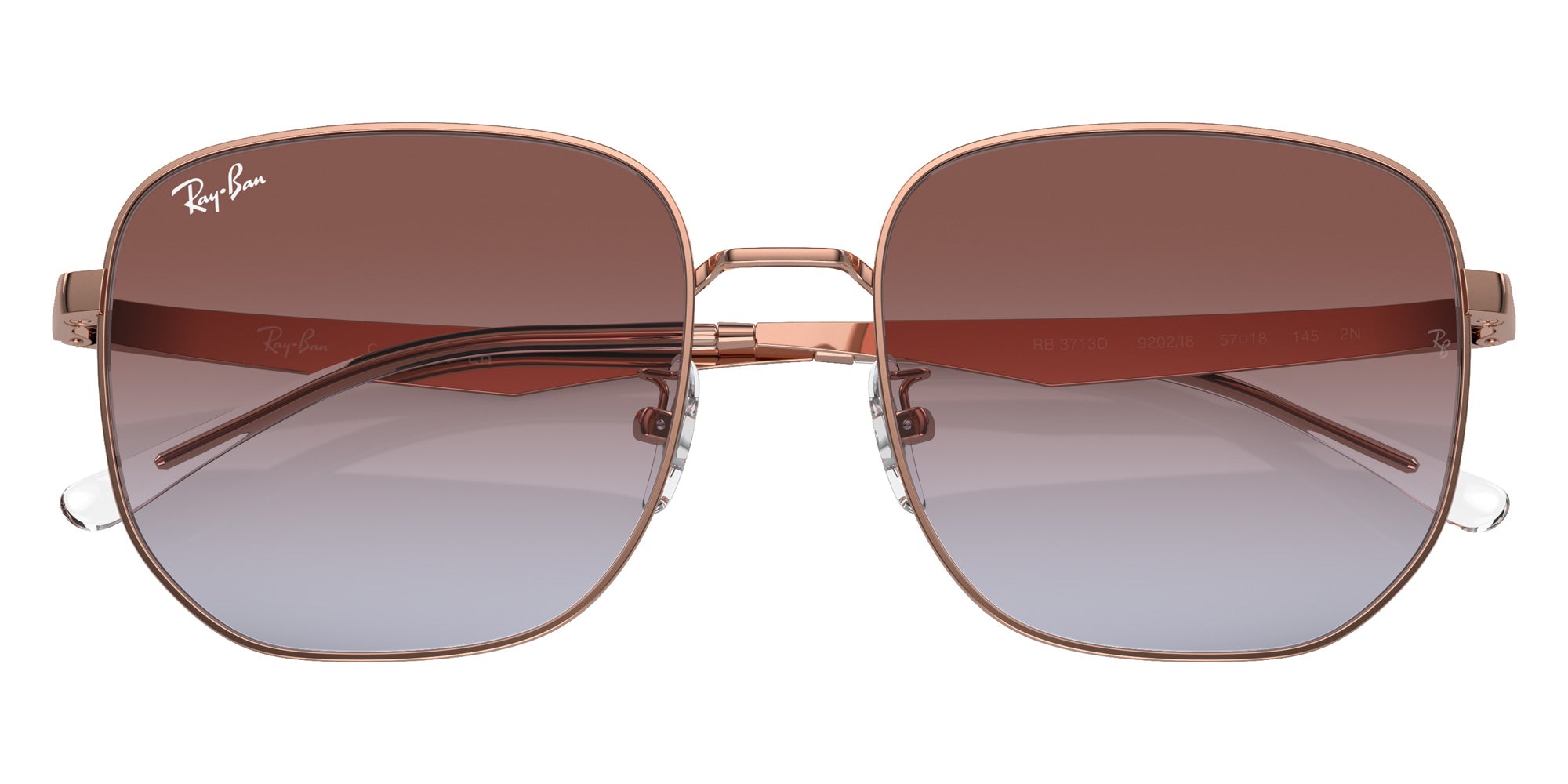 Ray-Ban® RB3713D RB3713D 9202I8 57 Sunglasses - Rose Gold