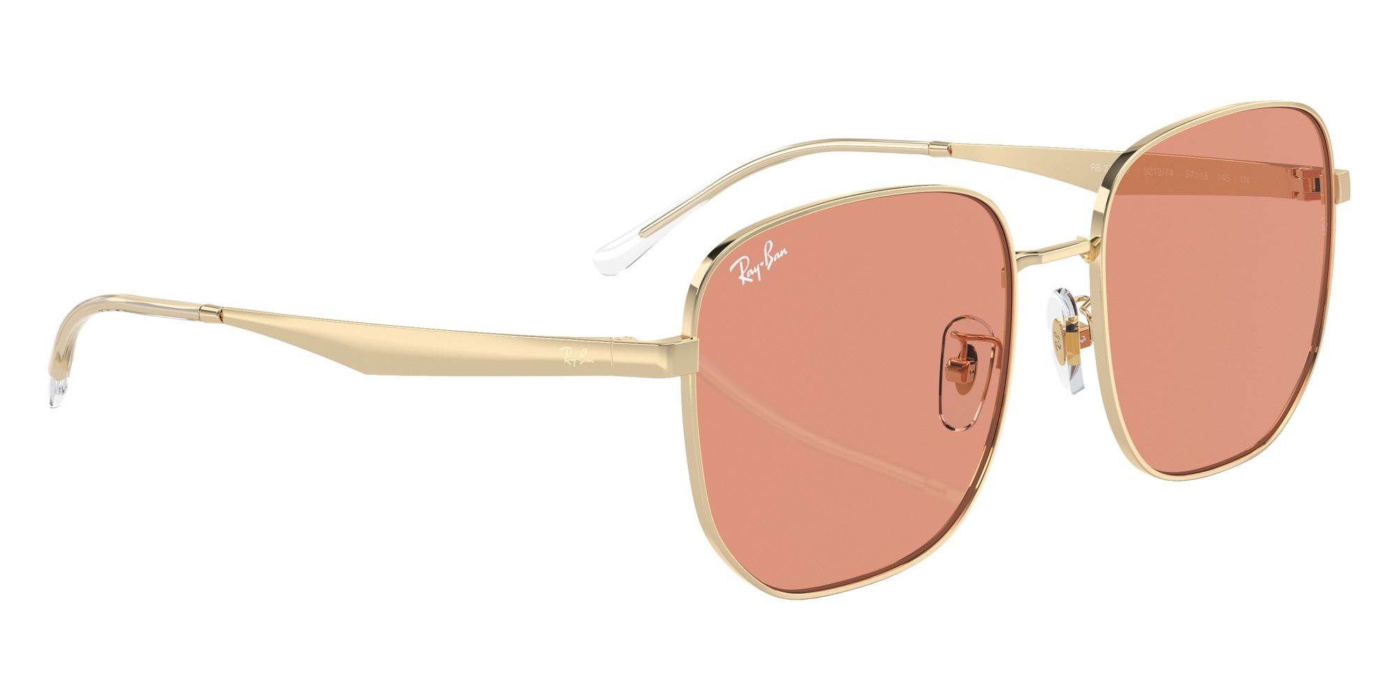 Ray-Ban® RB3713D RB3713D 921374 57 Sunglasses - Pale Gold