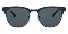 Ray-Ban® Clubmaster Metal RB3716 RB3716 9256B1 51 - Gray on Black with Dark Gray lenses Sunglasses