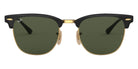 Ray-Ban® Clubmaster Metal RB3716 RB3716 187 51 - Black On Arista with G-15 Green lenses Sunglasses