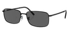 Ray-Ban® RB3717 RB3717 002/B1 57 Sunglasses - Black