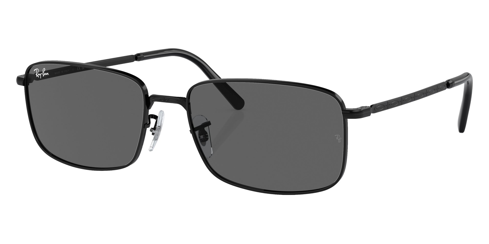 Ray-Ban® RB3717 RB3717 002/B1 57 Sunglasses - Black