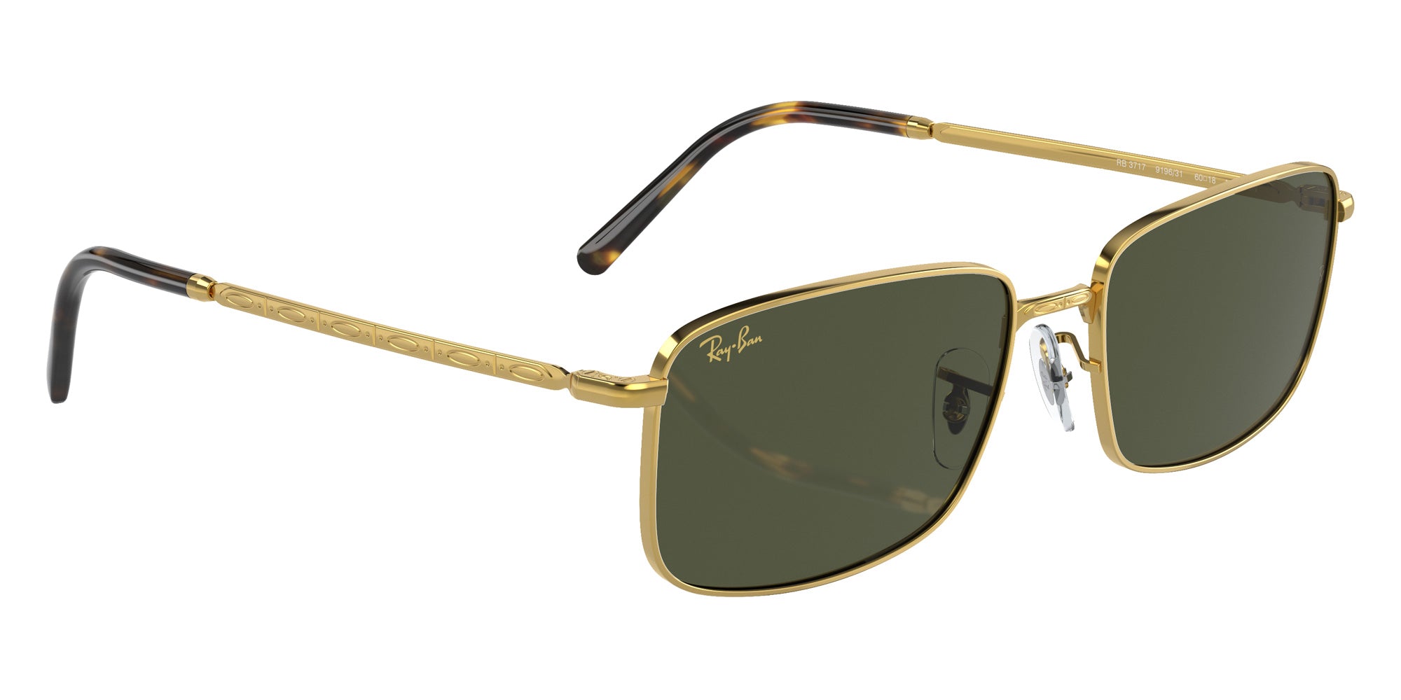 Ray-Ban® RB3717 RB3717 919631 57 Sunglasses - Gold