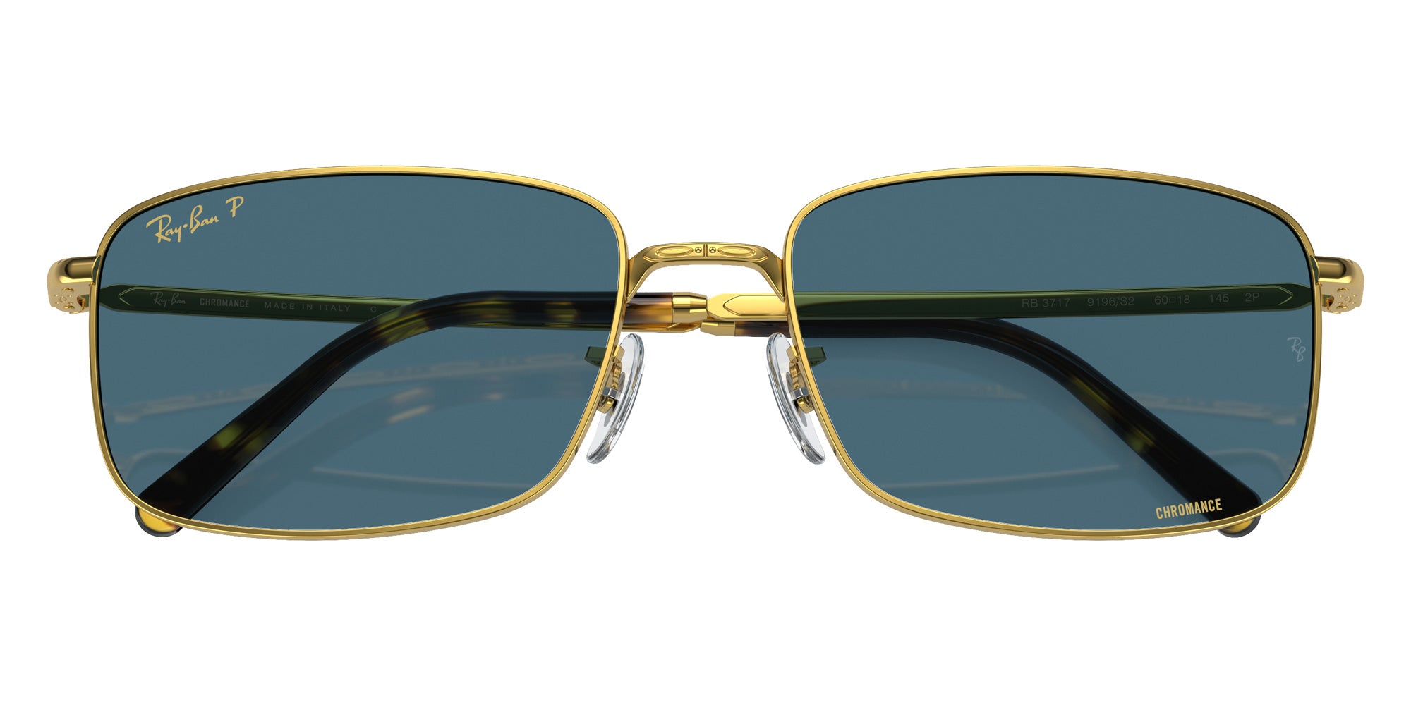 Ray-Ban® RB3717 RB3717 9196S2 57 Sunglasses - Gold