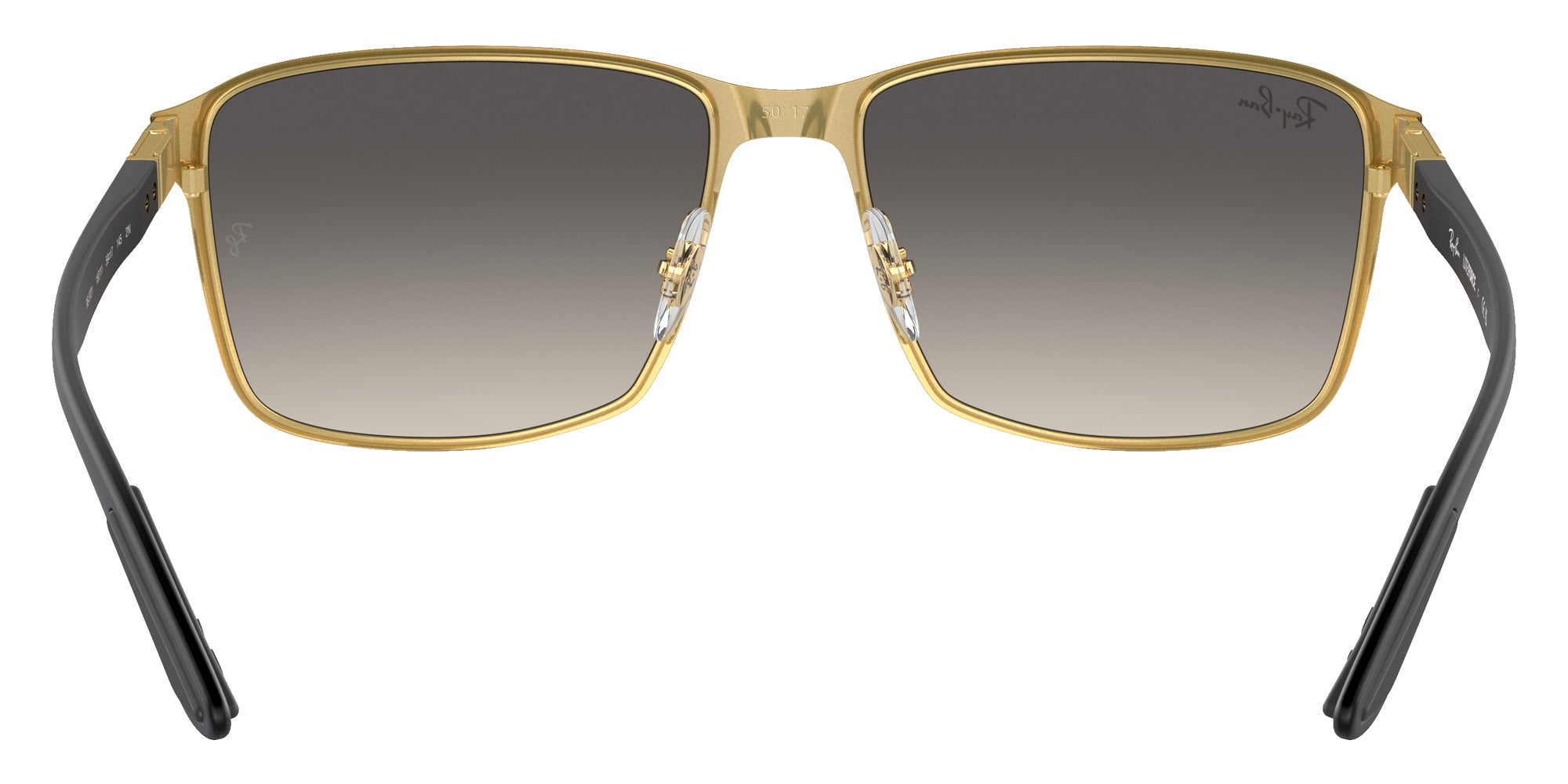 Ray-Ban® RB3721 RB3721 187/11 59 Sunglasses - Black On Gold