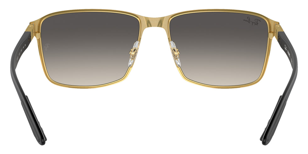 Ray-Ban® RB3721 RB3721 187/11 59 Sunglasses - Black On Gold
