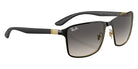 Ray-Ban® RB3721 RB3721 187/11 59 Sunglasses - Black On Gold