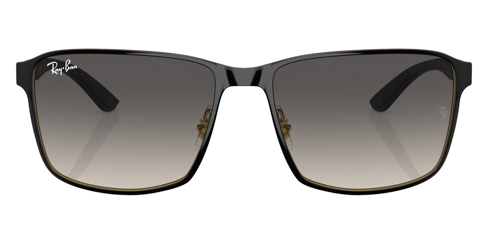 Ray-Ban® RB3721 RB3721 187/11 59 Sunglasses - Black On Gold