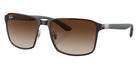 Ray-Ban® RB3721 RB3721 188/13 59 Sunglasses - Brown On Gunmetal