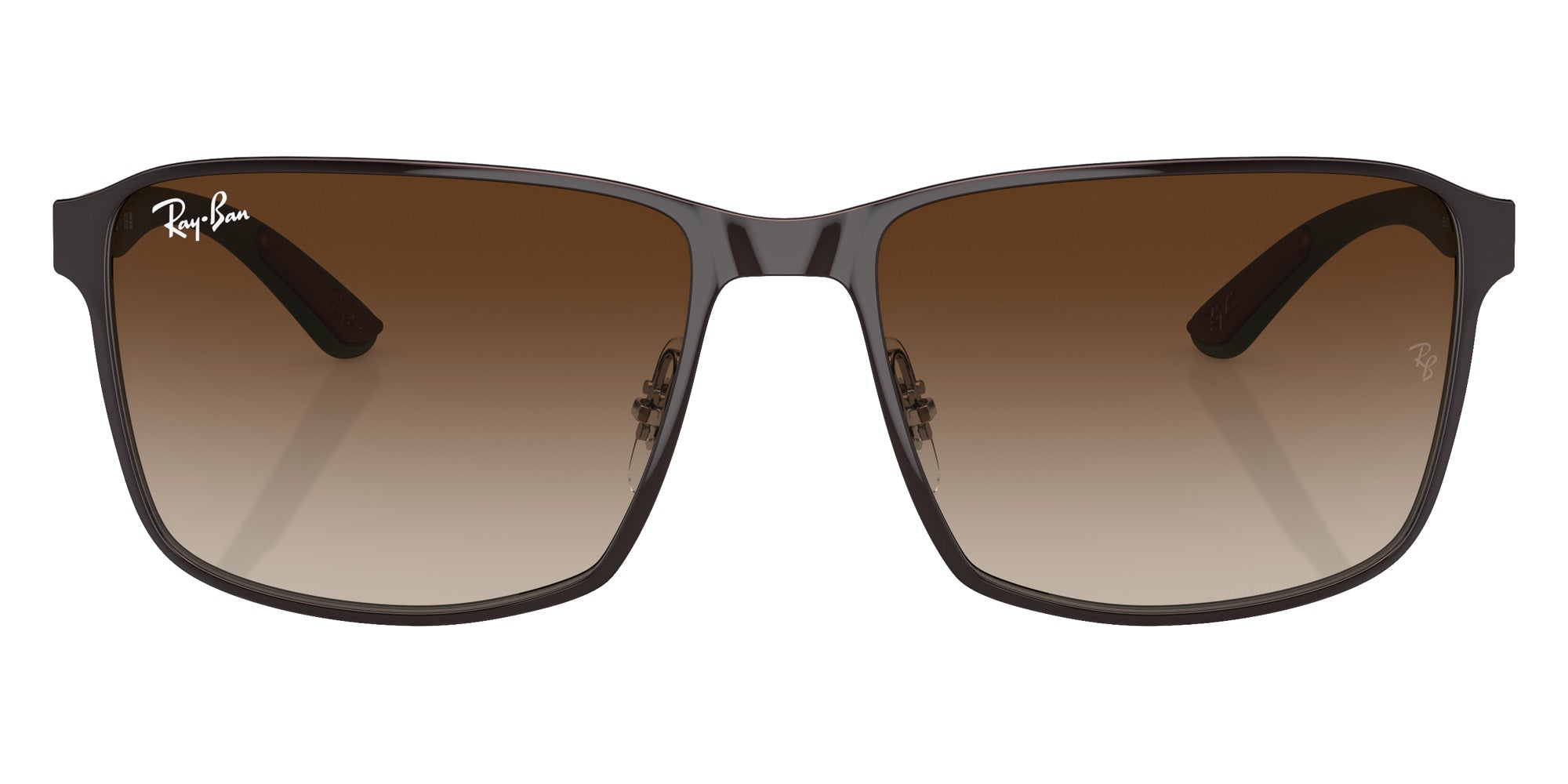 Ray-Ban® RB3721 RB3721 188/13 59 Sunglasses - Brown On Gunmetal