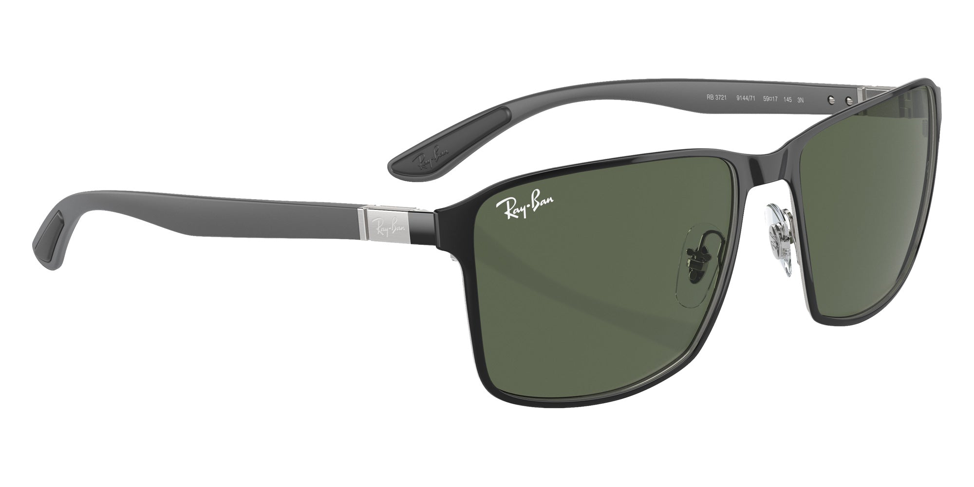 Ray-Ban® RB3721 RB3721 914471 59 Sunglasses - Silver