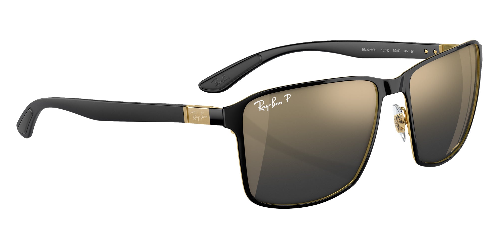 Ray-Ban® RB3721CH RB3721CH 187/J0 59 Sunglasses - Gold