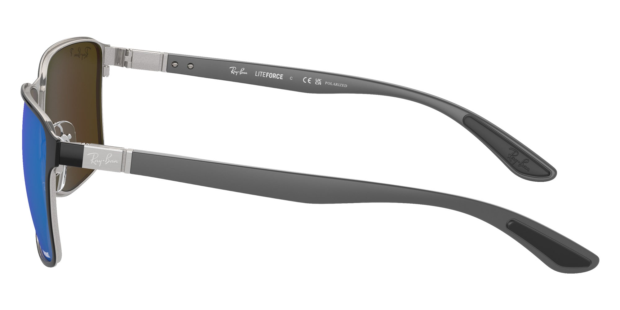 Ray-Ban® RB3721CH RB3721CH 9144A1 59 Sunglasses - Silver