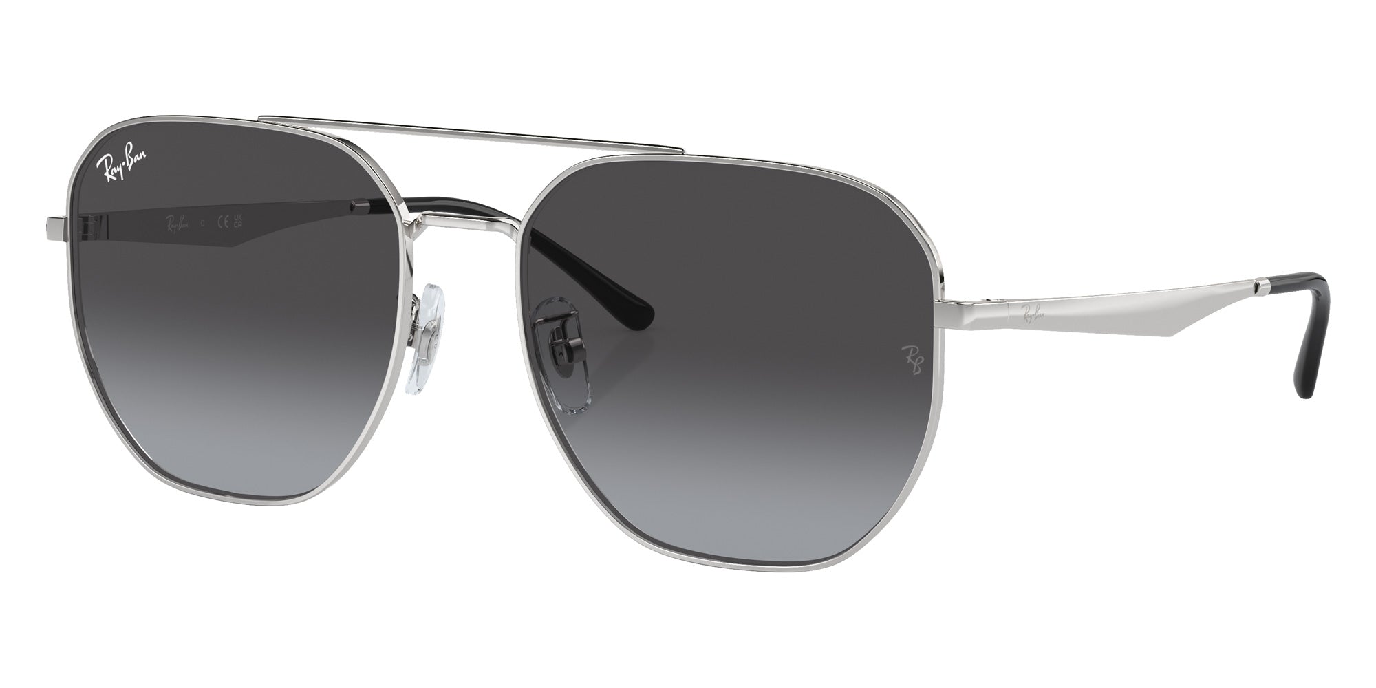 Ray-Ban® RB3724D RB3724D 003/8G 59 Sunglasses - Silver