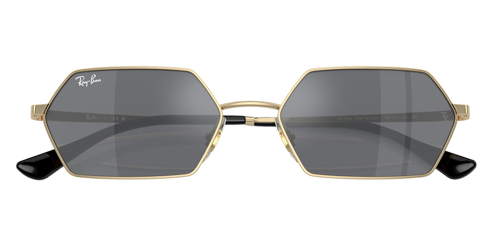 Ray-Ban® RB3728 RB3728 92136V 58 Sunglasses - Light Gold
