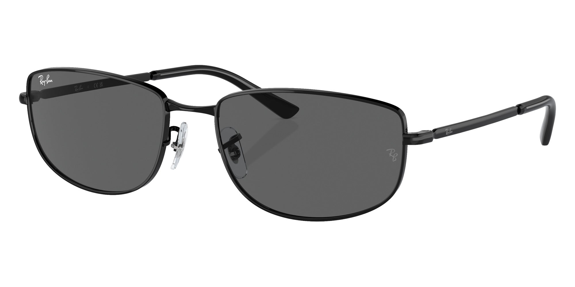 Ray-Ban® RB3732 RB3732 002/B1 59 Sunglasses - Black