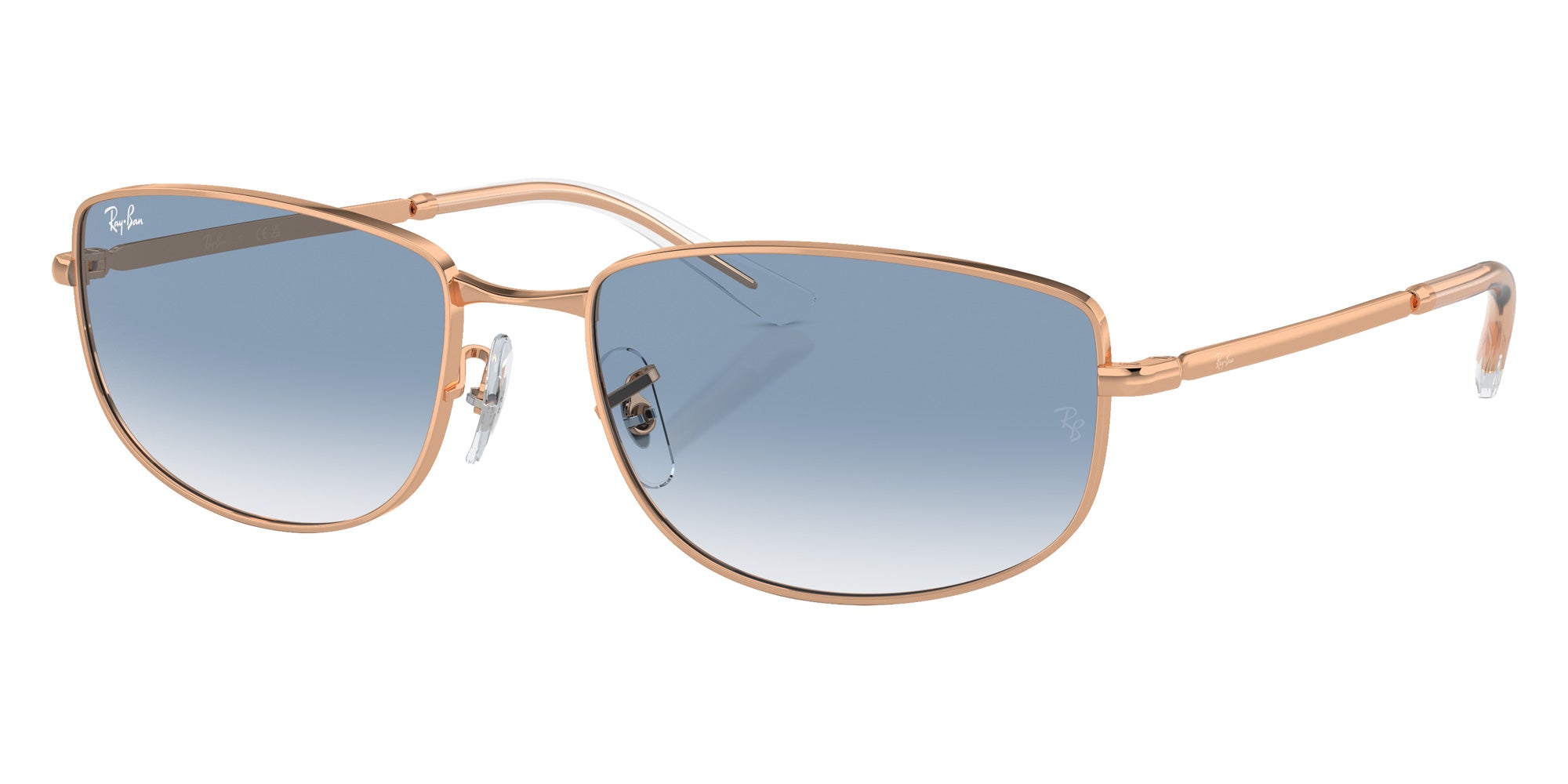 Ray-Ban® RB3732 RB3732 92023F 59 Sunglasses - Rose Gold
