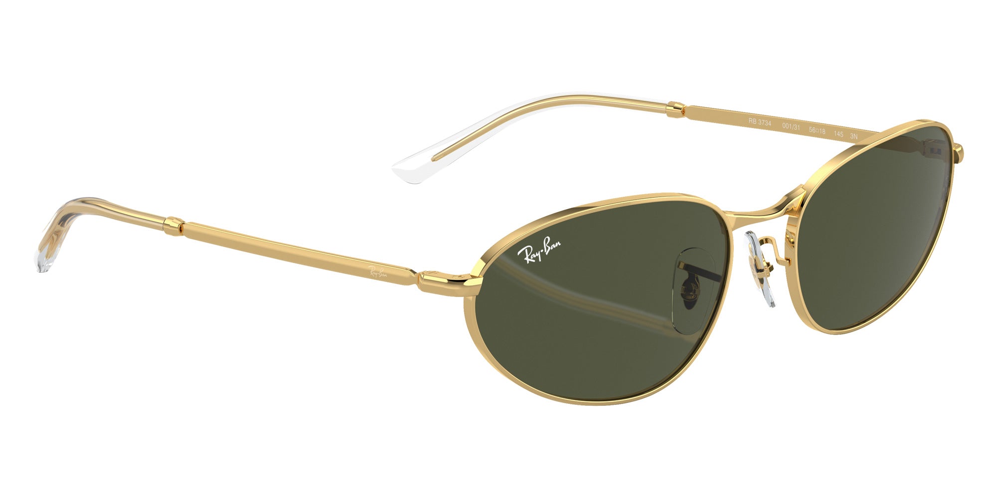 Ray-Ban® RB3734 RB3734 001/31 59 Sunglasses - Arista Gold