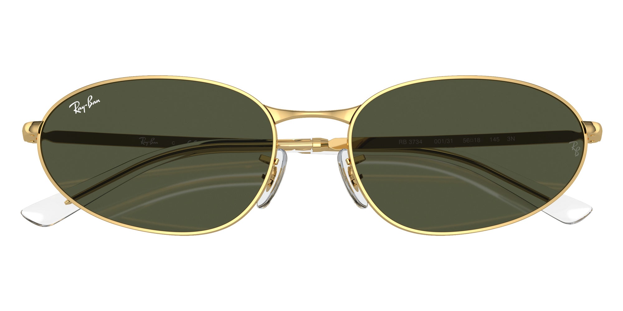 Ray-Ban® RB3734 RB3734 001/31 59 Sunglasses - Arista Gold