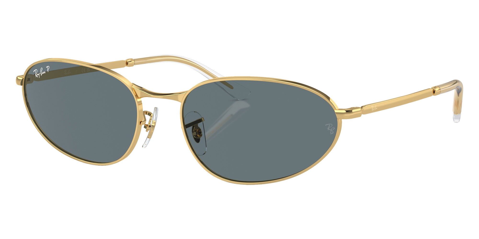 Ray-Ban® RB3734 RB3734 001/3R 59 Sunglasses - Arista Gold