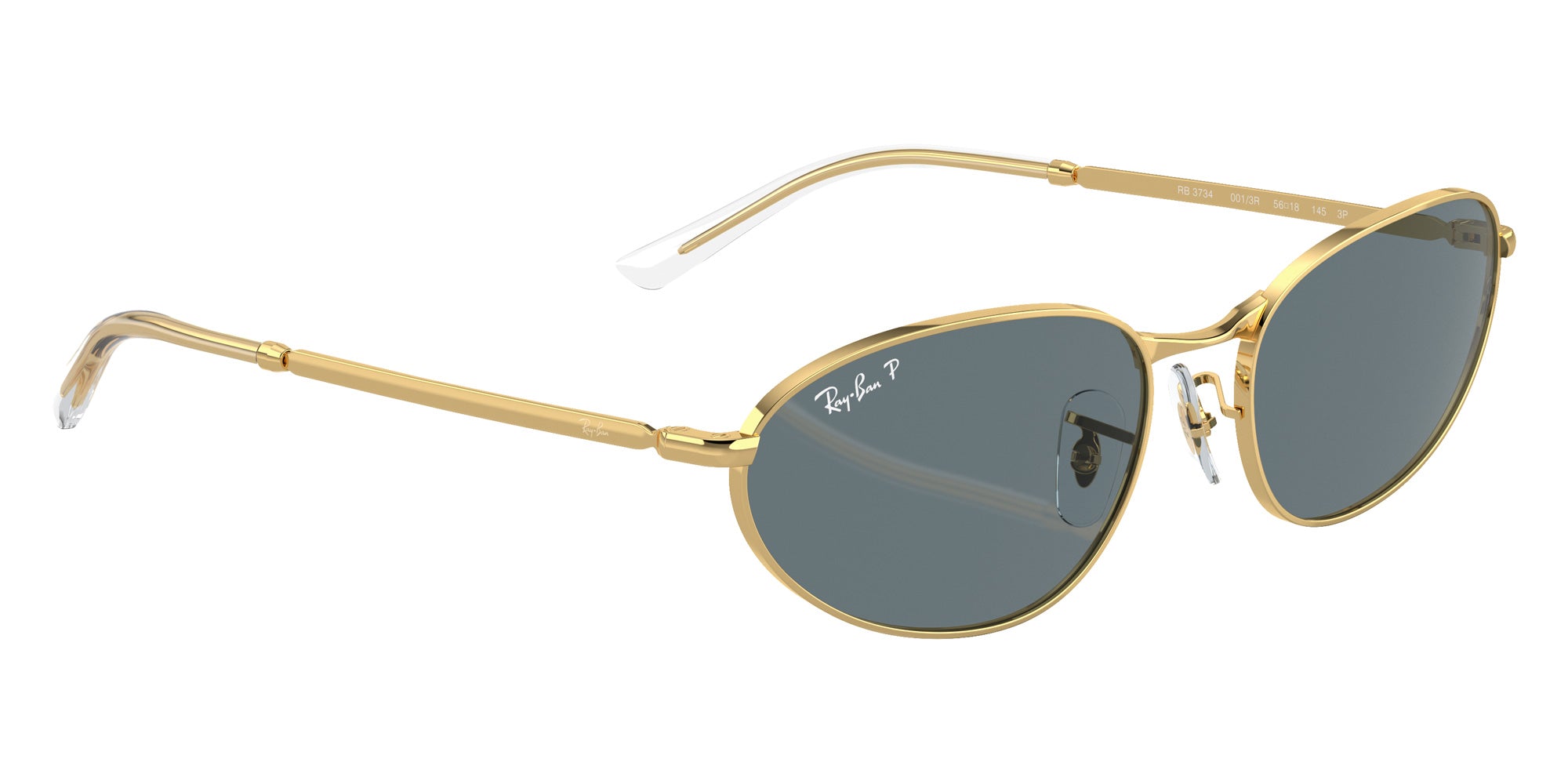 Ray-Ban® RB3734 RB3734 001/3R 59 Sunglasses - Arista Gold