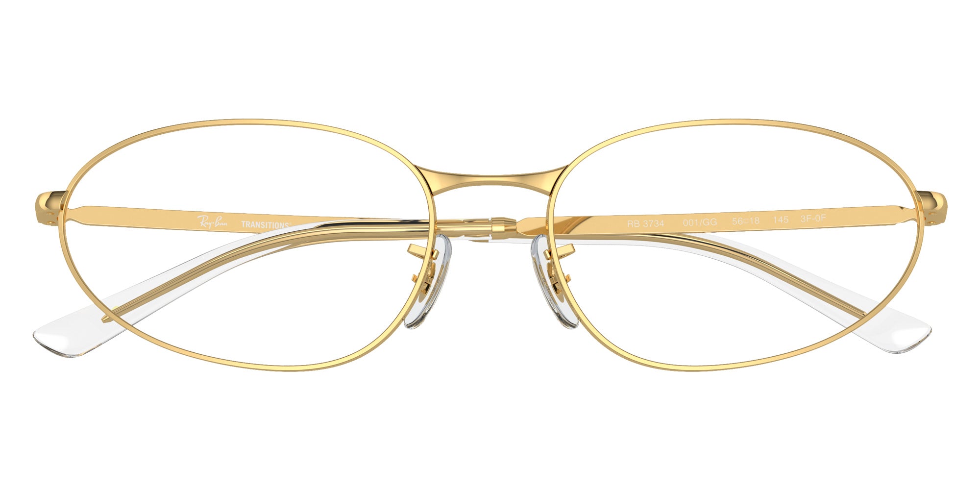 Ray-Ban® RB3734 RB3734 001/GG 59 Sunglasses - Arista Gold