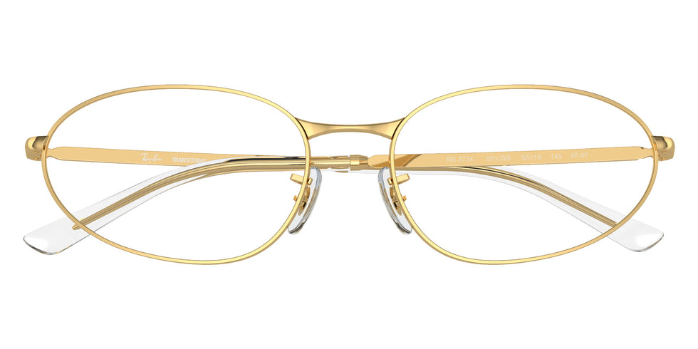 Ray-Ban® RB3734 RB3734 001/GG 59 Sunglasses - Arista Gold