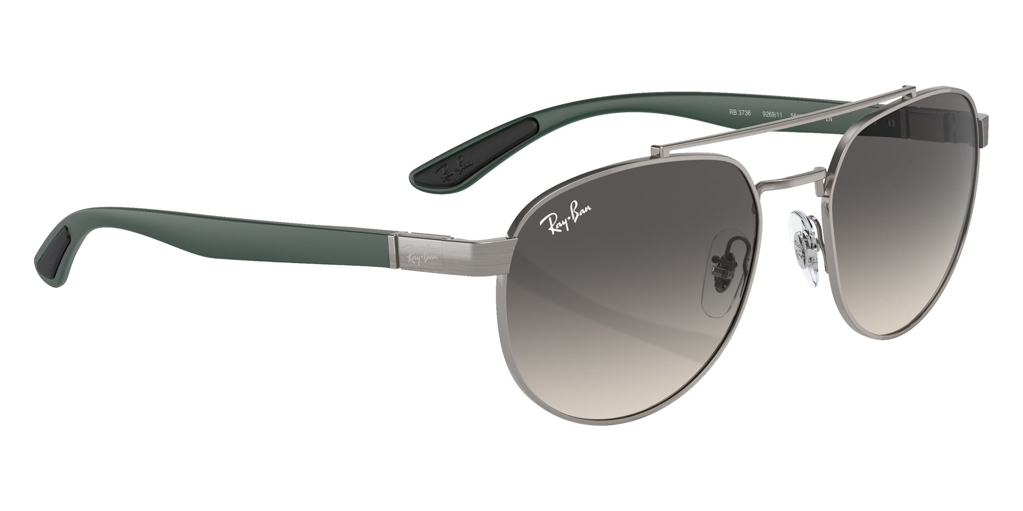 Ray-Ban® RB3736 RB3736 926911 56 Sunglasses - Green
