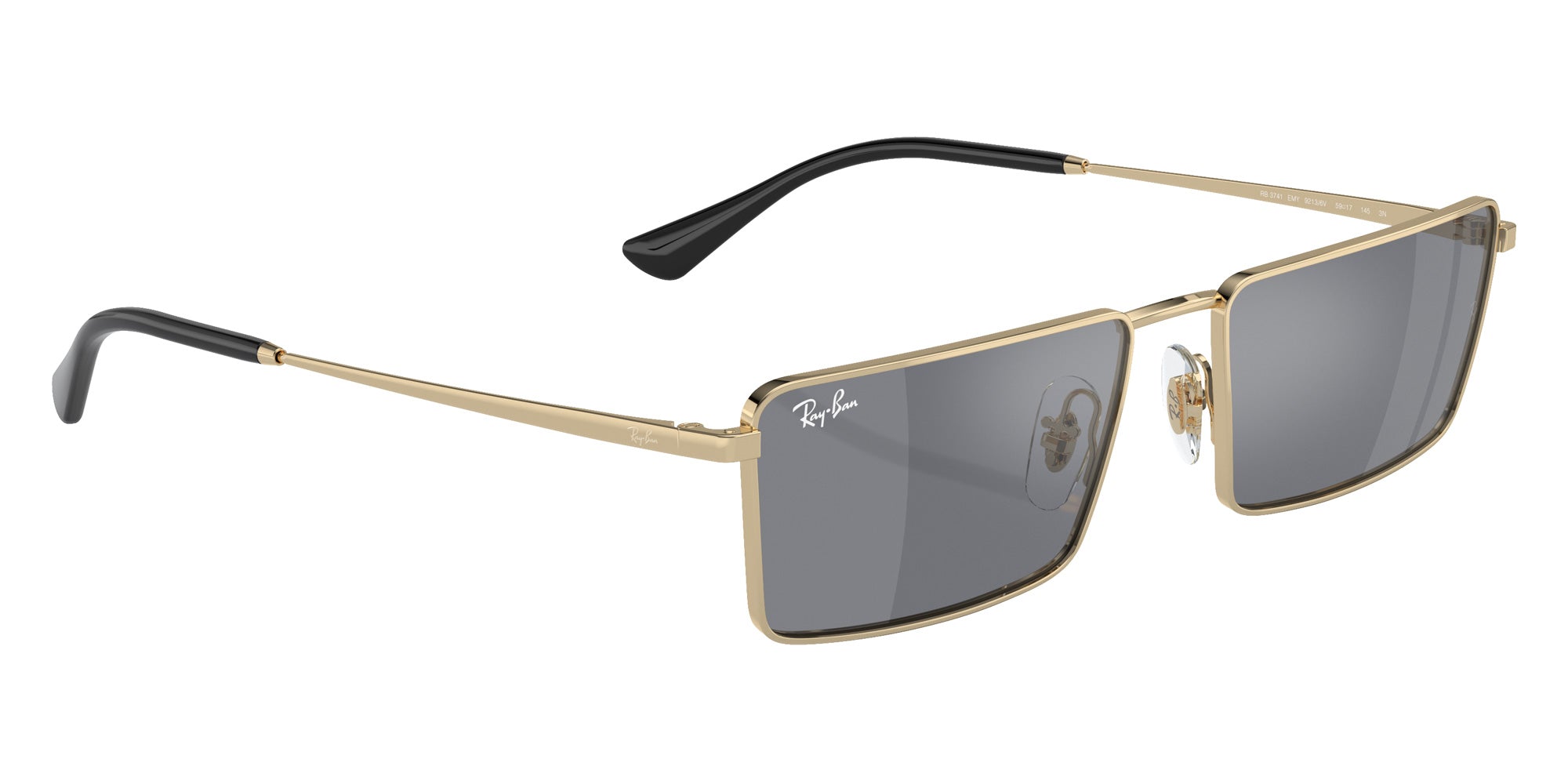 Ray-Ban® RB3741 RB3741 92136V 59 Sunglasses - Gold