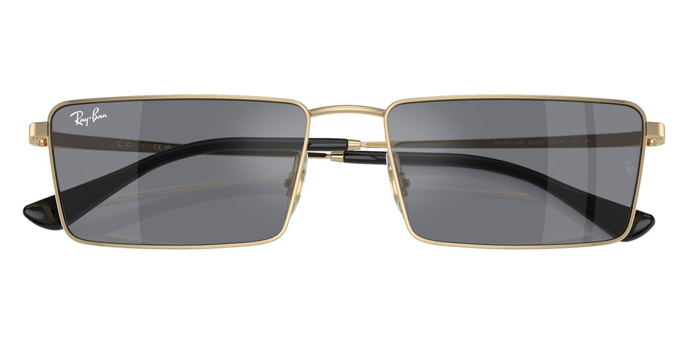 Ray-Ban® RB3741 RB3741 92136V 59 Sunglasses - Gold