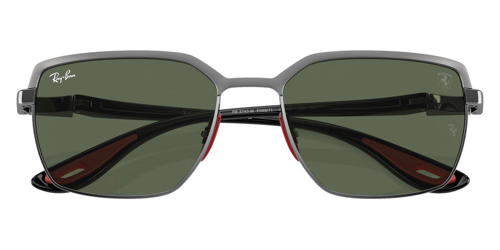 Ray-Ban® RB3743M RB3743M F09971 58 Sunglasses - Black
