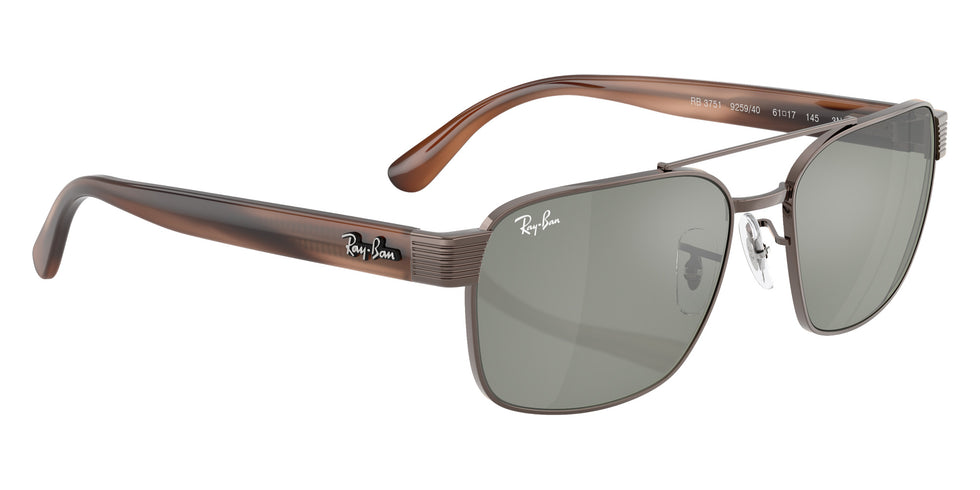 Ray-Ban® RB3751 RB3751 925940 61 Sunglasses - Havana Brown